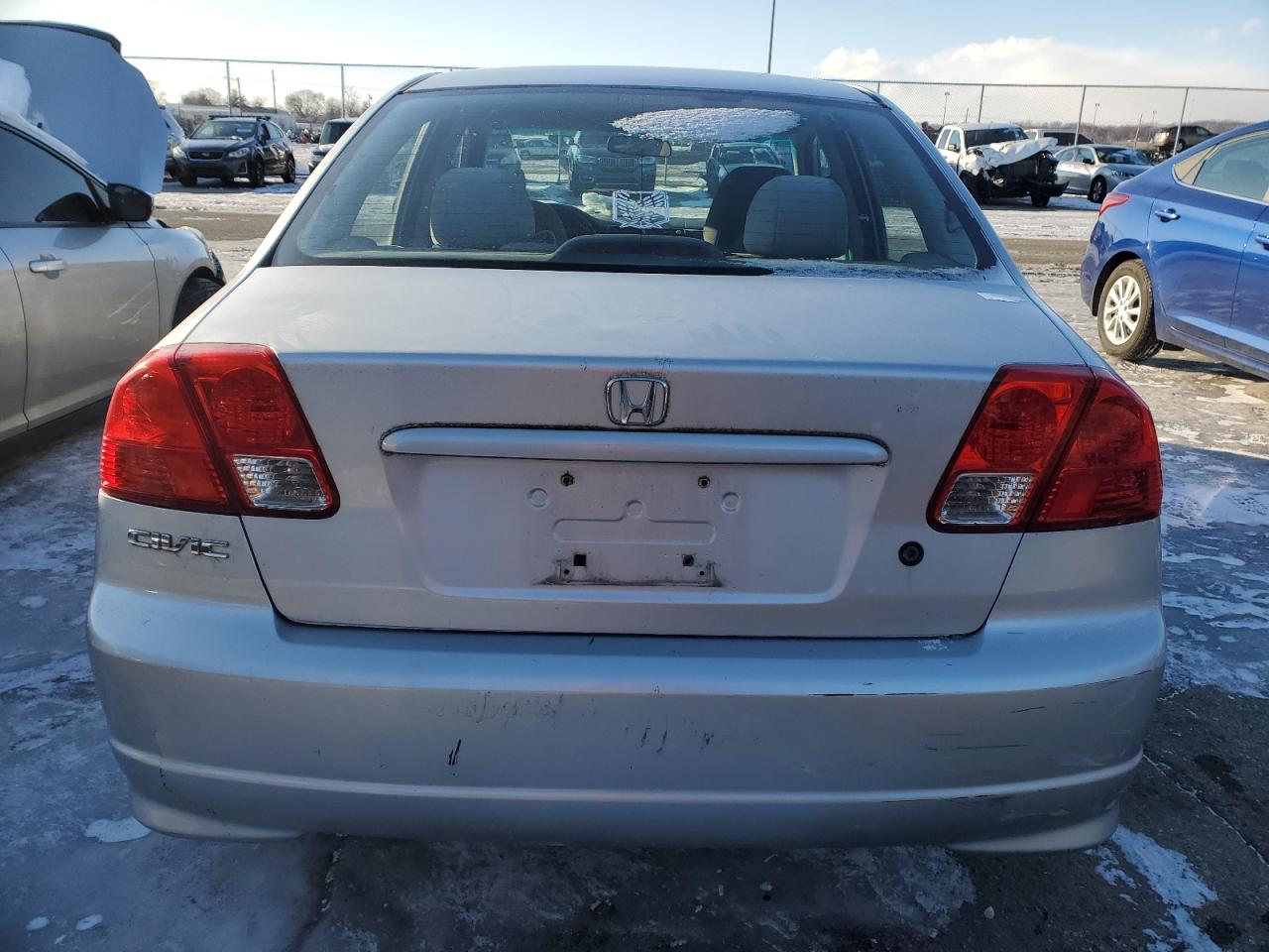 2004 Honda Civic VIN 1HGES16394L008076 Copart auction photo, front end damage thumbnail 6