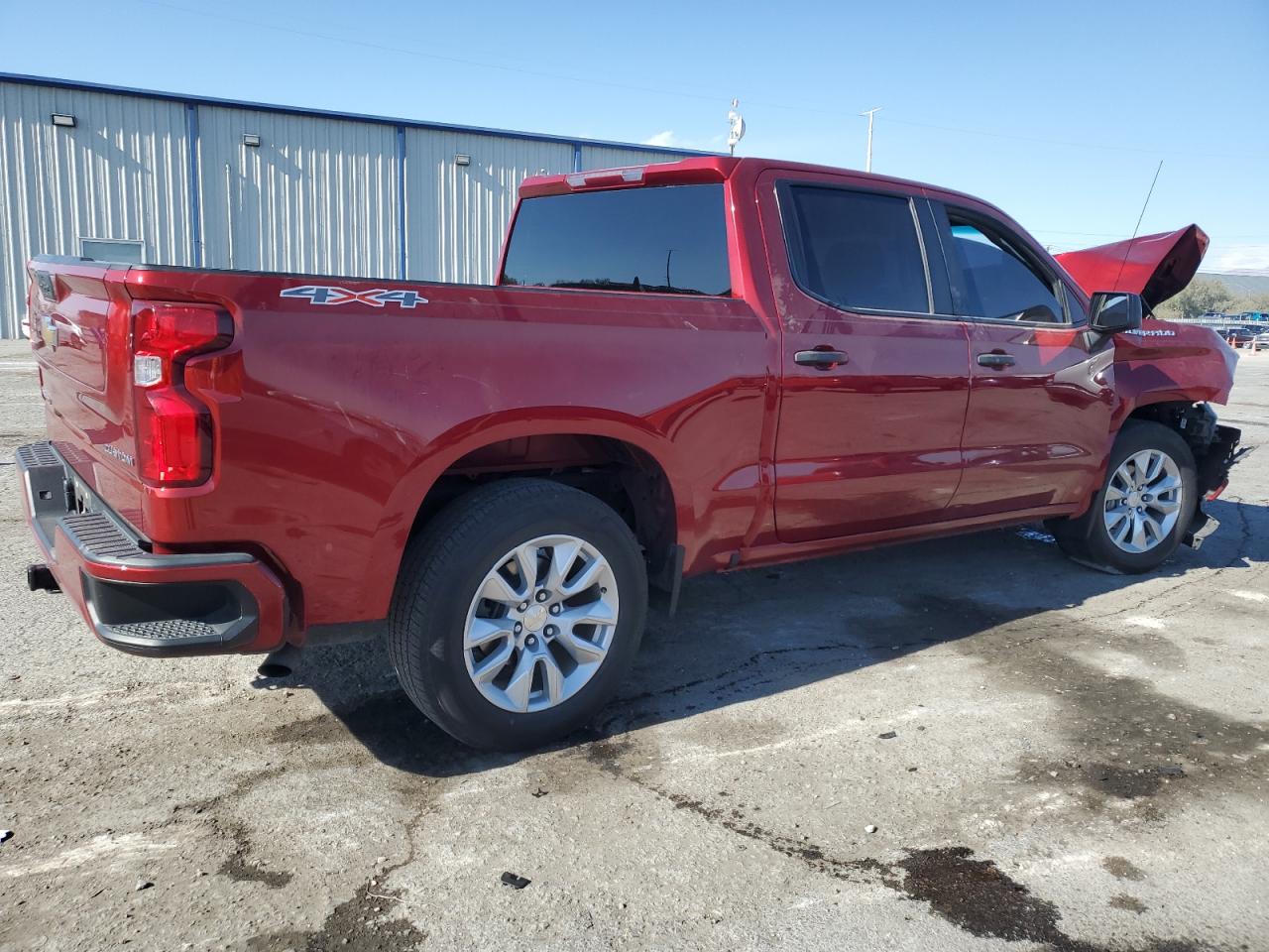2021 Chevrolet Silverado VIN 3GCPYBEK3MG427090 Copart auction photo, front end / side damage thumbnail 3