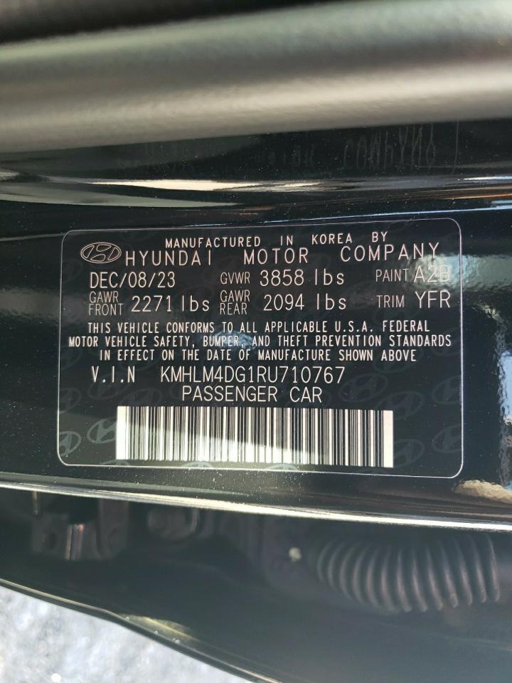 2024 Hyundai Elantra VIN KMHLM4DG1RU710767 Copart auction photo, front end damage thumbnail 14