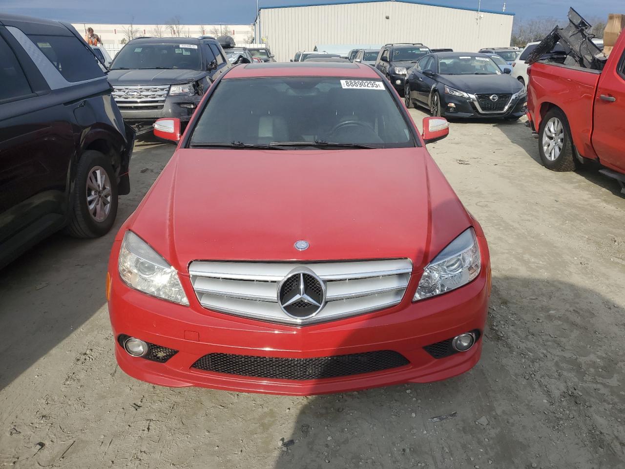 2009 Mercedes-Benz C-klasse VIN WDDGF54X69F208031 Copart auction photo, rear end damage thumbnail 5