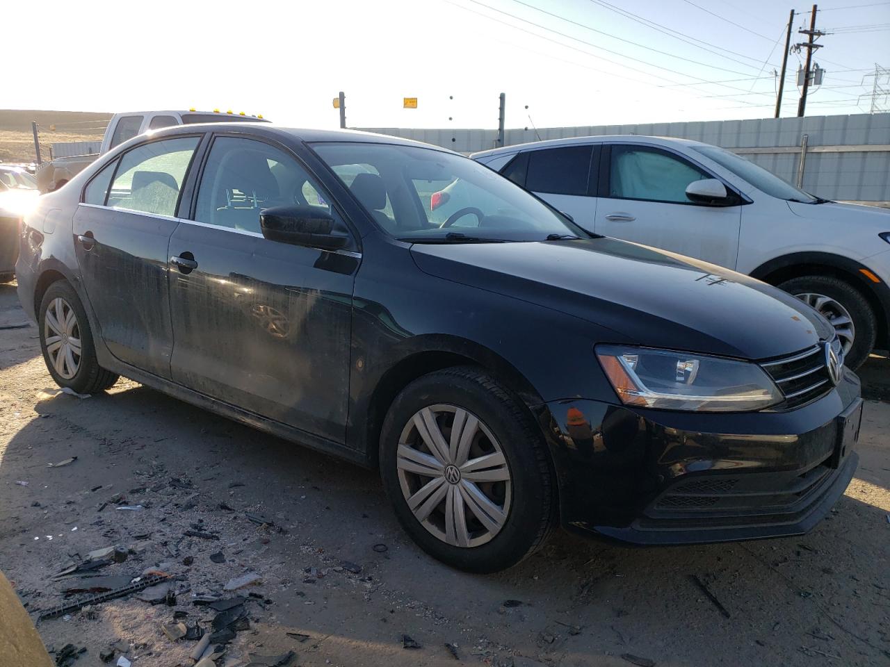2017 Volkswagen Jetta VIN 3VW167AJ7HM235780 Copart auction photo, side / hail damage thumbnail 4