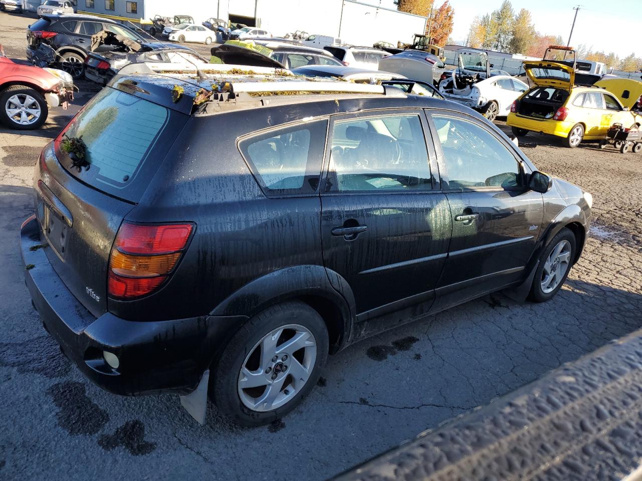 2005 Pontiac Vibe VIN 5Y2SL63805Z400292 Copart auction photo, top/roof / front end damage thumbnail 3