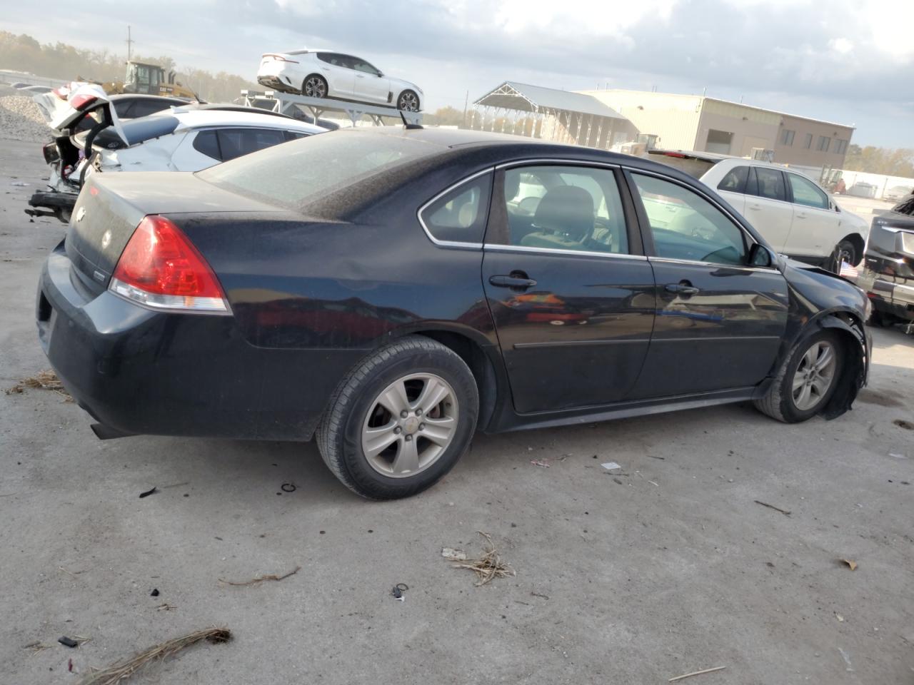 2015 Chevrolet Impala VIN 2G1WA5E38F1126510 Copart auction photo, front end / side damage thumbnail 3