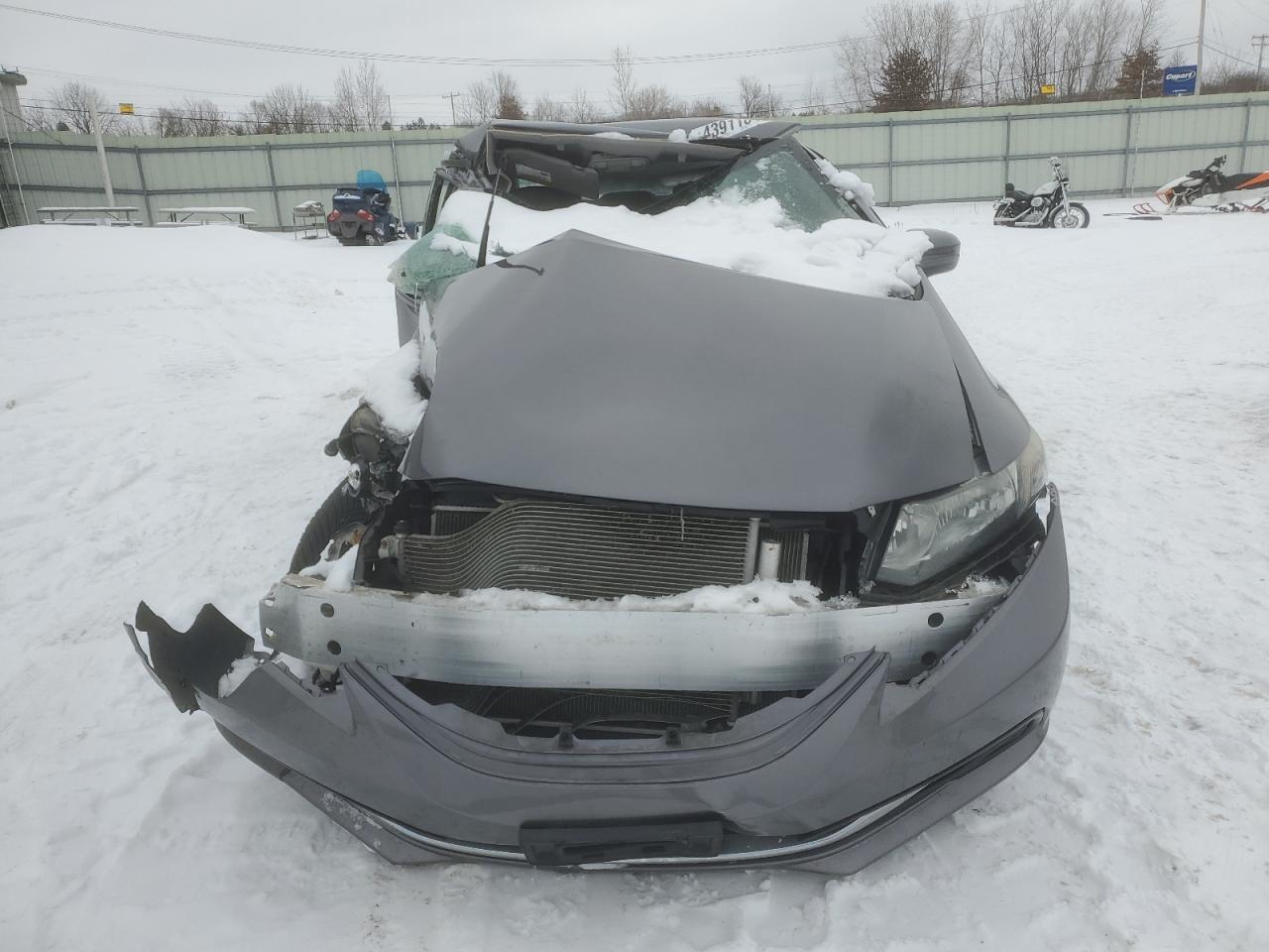 2015 Honda Civic VIN 19XFB2F55FE283482 Copart auction photo, all over damage thumbnail 5