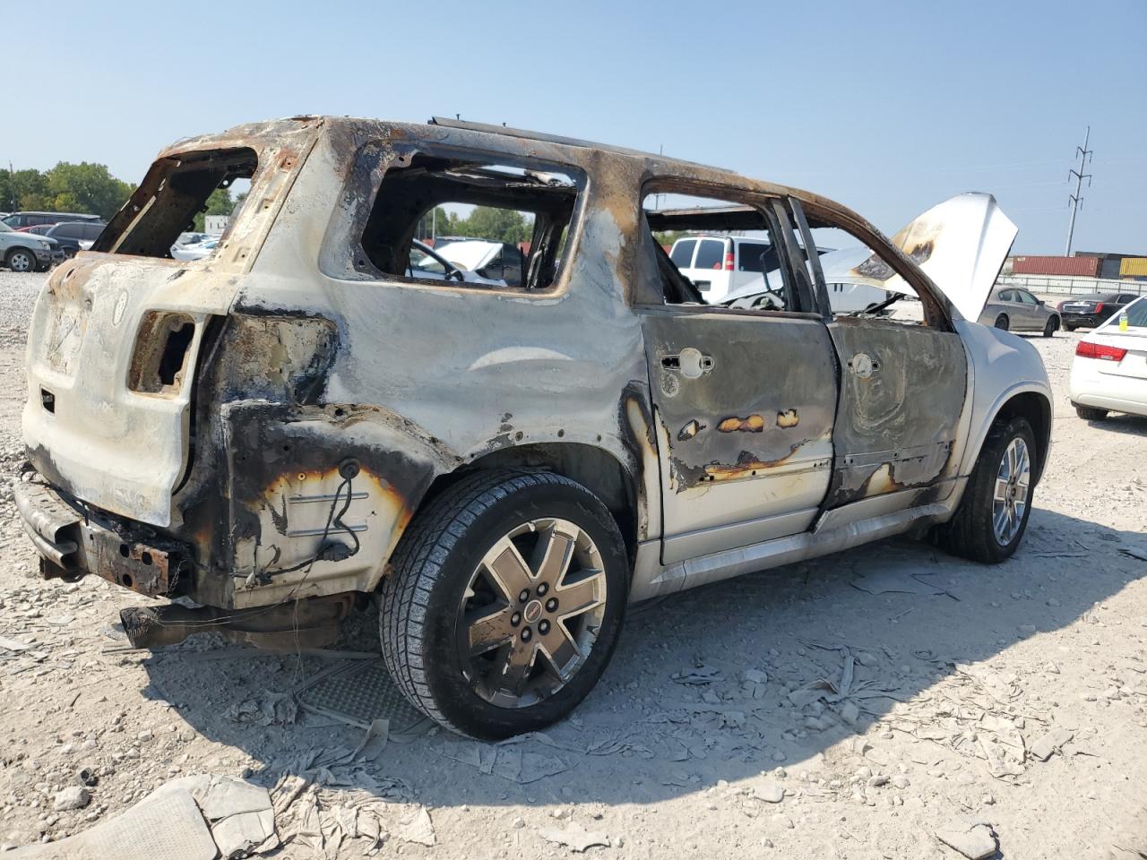 2012 GMC Acadia VIN 1GKKVTED5CJ340691 Copart auction photo, burn damage thumbnail 3