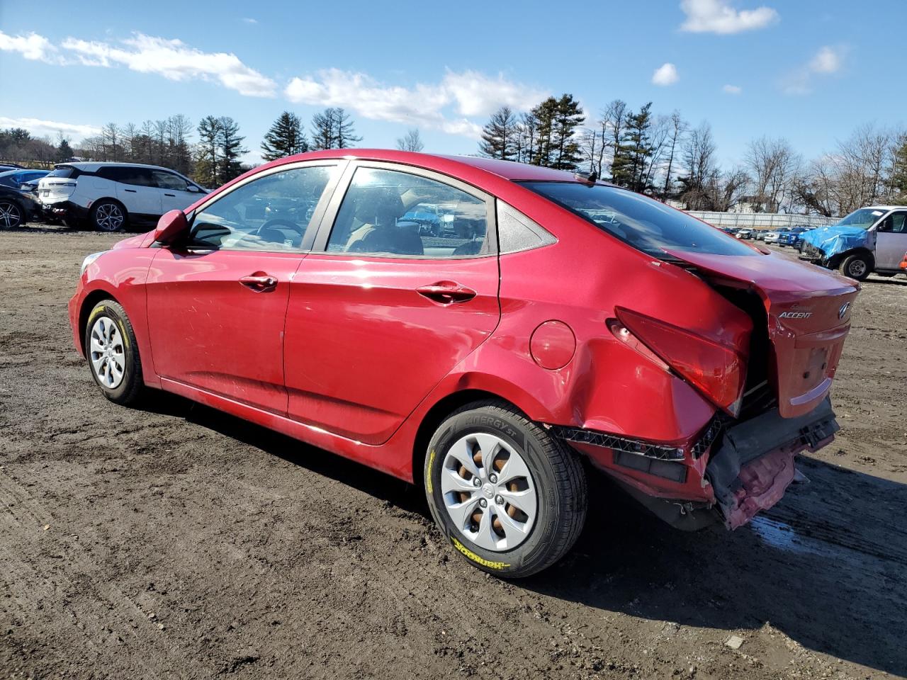 2016 Hyundai Accent VIN KMHCT4AE6GU163224 Copart auction photo, rear end / minor dent/scratches damage thumbnail 2