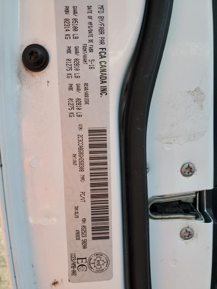 2016 Chrysler 300 VIN 2C3CCABG8GH268308 Copart auction photo, front end / all over damage thumbnail 15