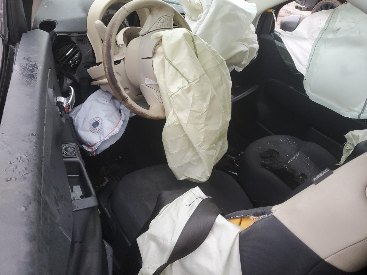 2013 Fiat 500 VIN 3C3CFFAR3DT748170 Copart auction photo, side / front end damage thumbnail 8