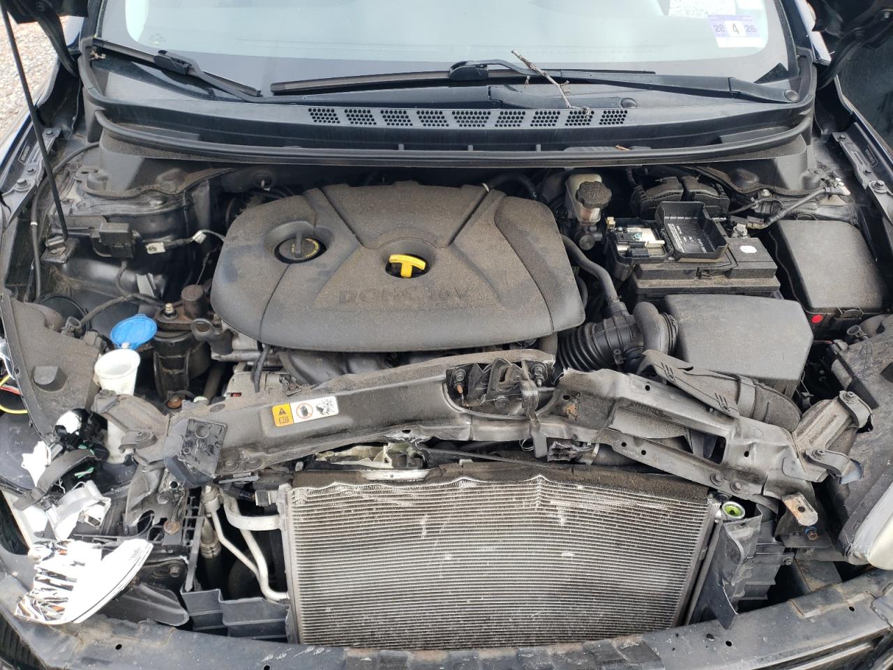 2016 Hyundai Elantra VIN 5NPDH4AE4GH693163 Copart auction photo, front end damage thumbnail 11