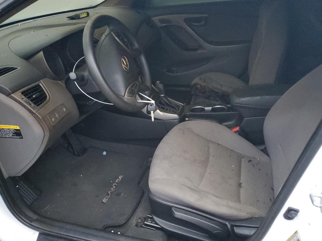 2016 Hyundai Elantra VIN 5NPDH4AE5GH659569 Copart auction photo, burn - interior / side damage thumbnail 7