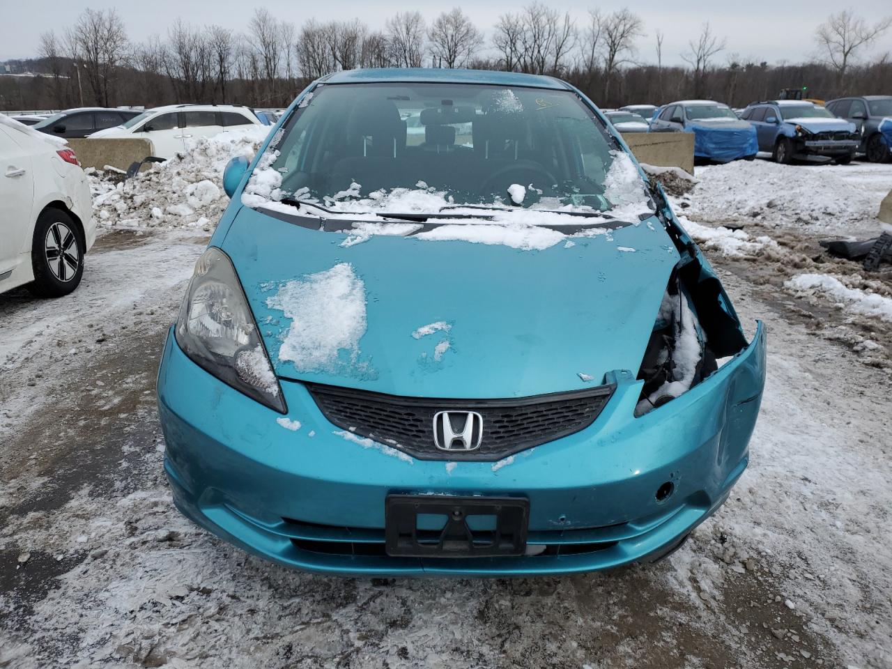 2013 Honda Fit VIN JHMGE8H32DC032769 Copart auction photo, front end / side damage thumbnail 5