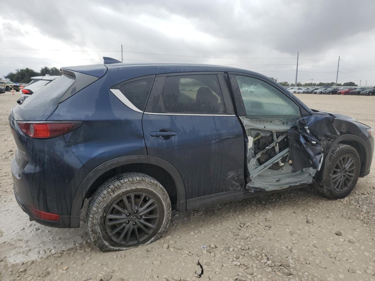 2020 Mazda CX-5 VIN JM3KFACM3L1837164 Copart auction photo, undercarriage / side damage thumbnail 3