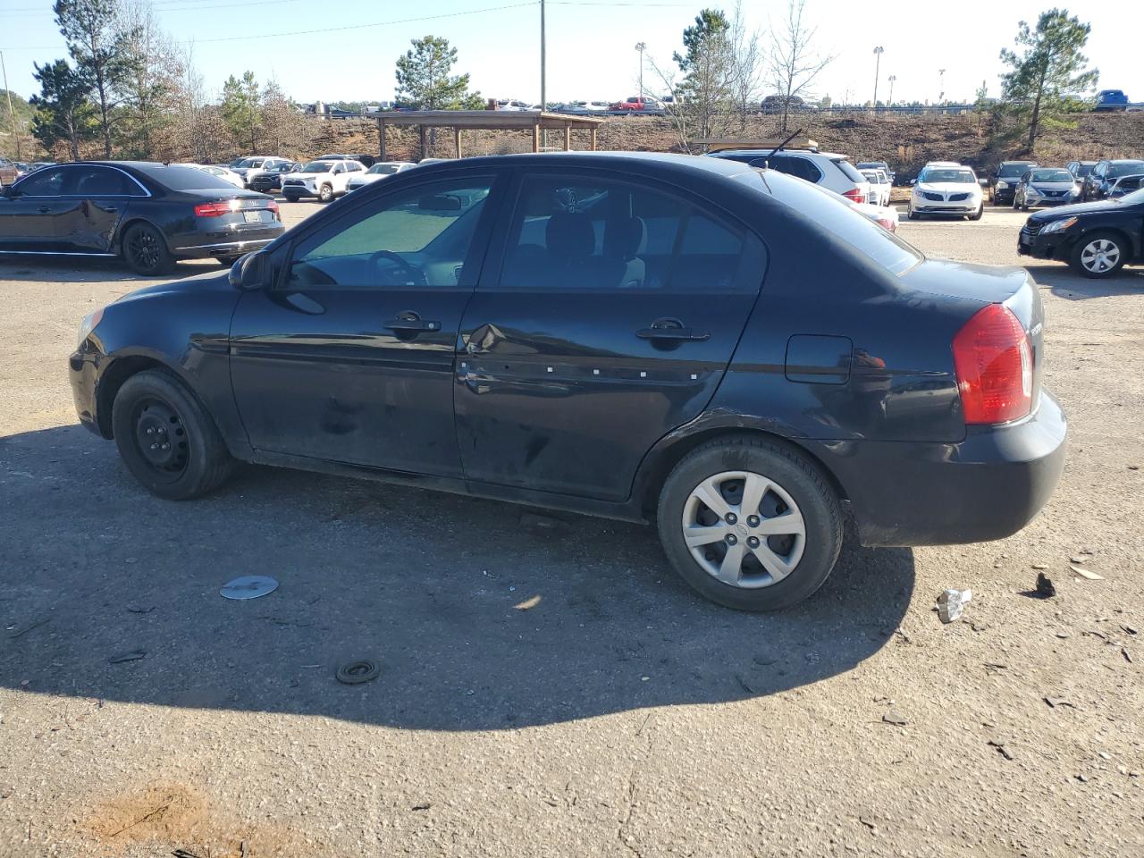 2009 Hyundai Accent VIN KMHCN46C29U284644 Copart auction photo, front end / side damage thumbnail 2