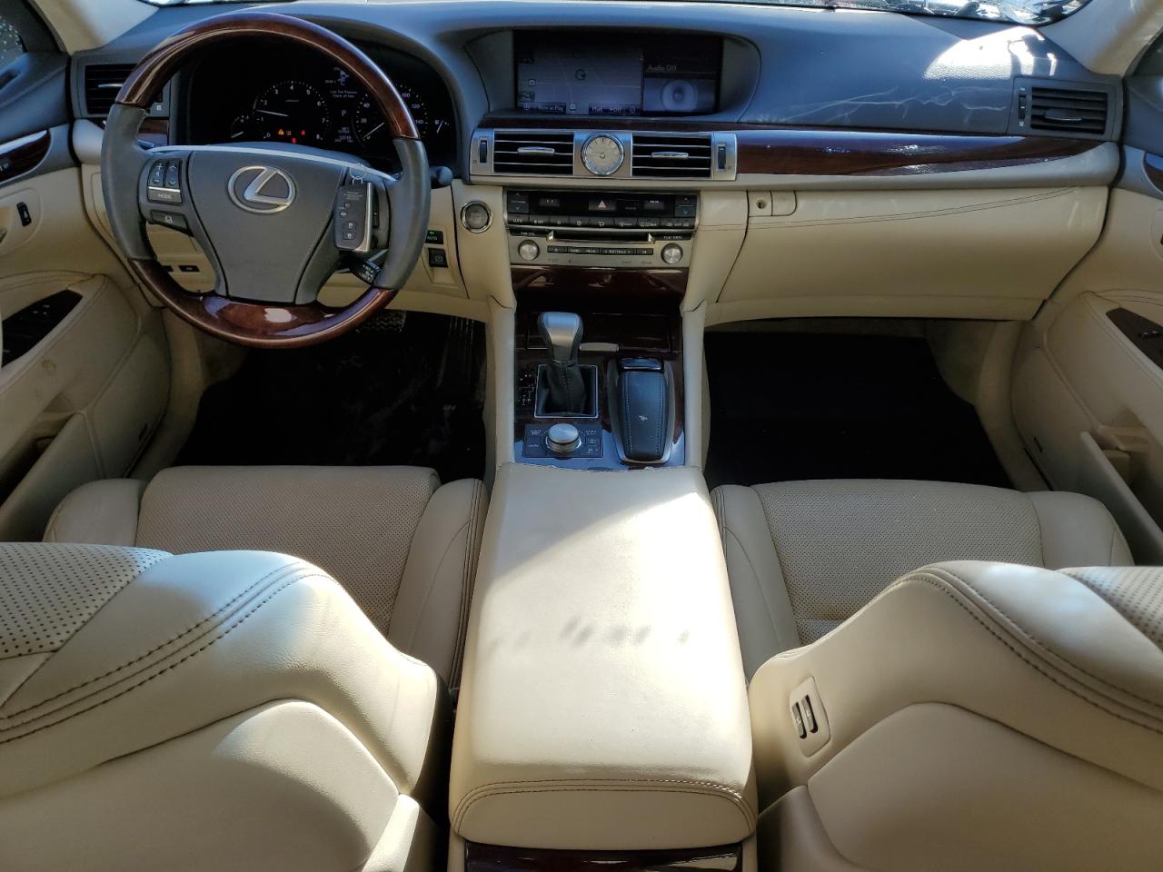 2013 Lexus LS VIN JTHCL5EF6D5018850 Copart auction photo, front end / side damage thumbnail 8