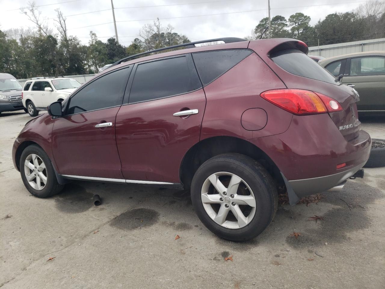 2009 Nissan Murano VIN JN8AZ18W19W160931 Copart auction photo, front end / side damage thumbnail 2