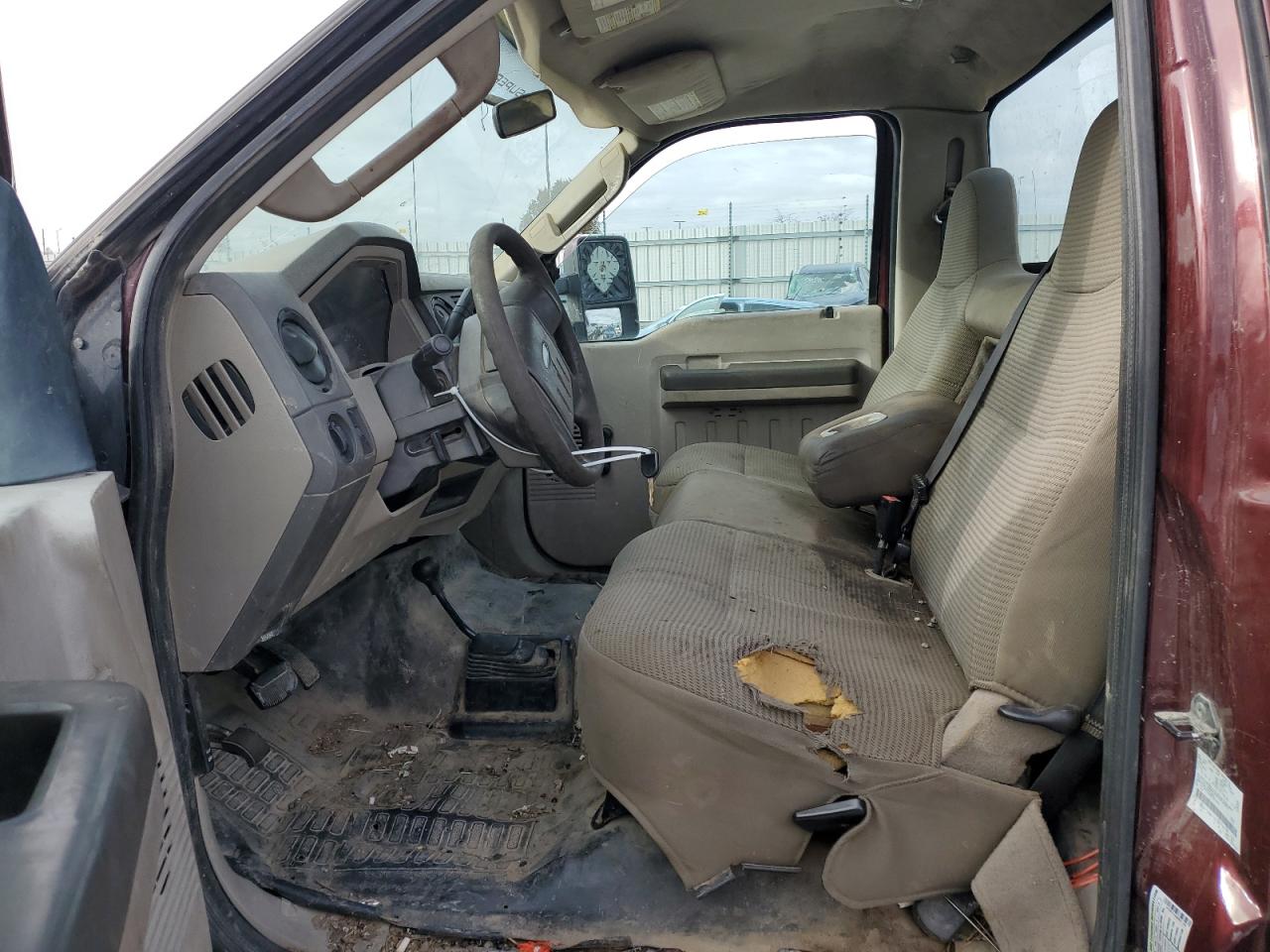 2009 Ford F250 VIN 1FTNF21599EB21765 Copart auction photo, side damage thumbnail 7