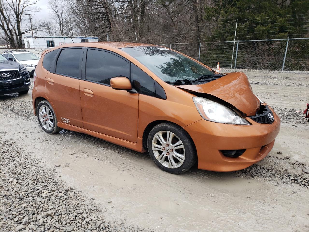 2010 Honda Fit VIN JHMGE8H47AS000894 Copart auction photo, front end damage thumbnail 4