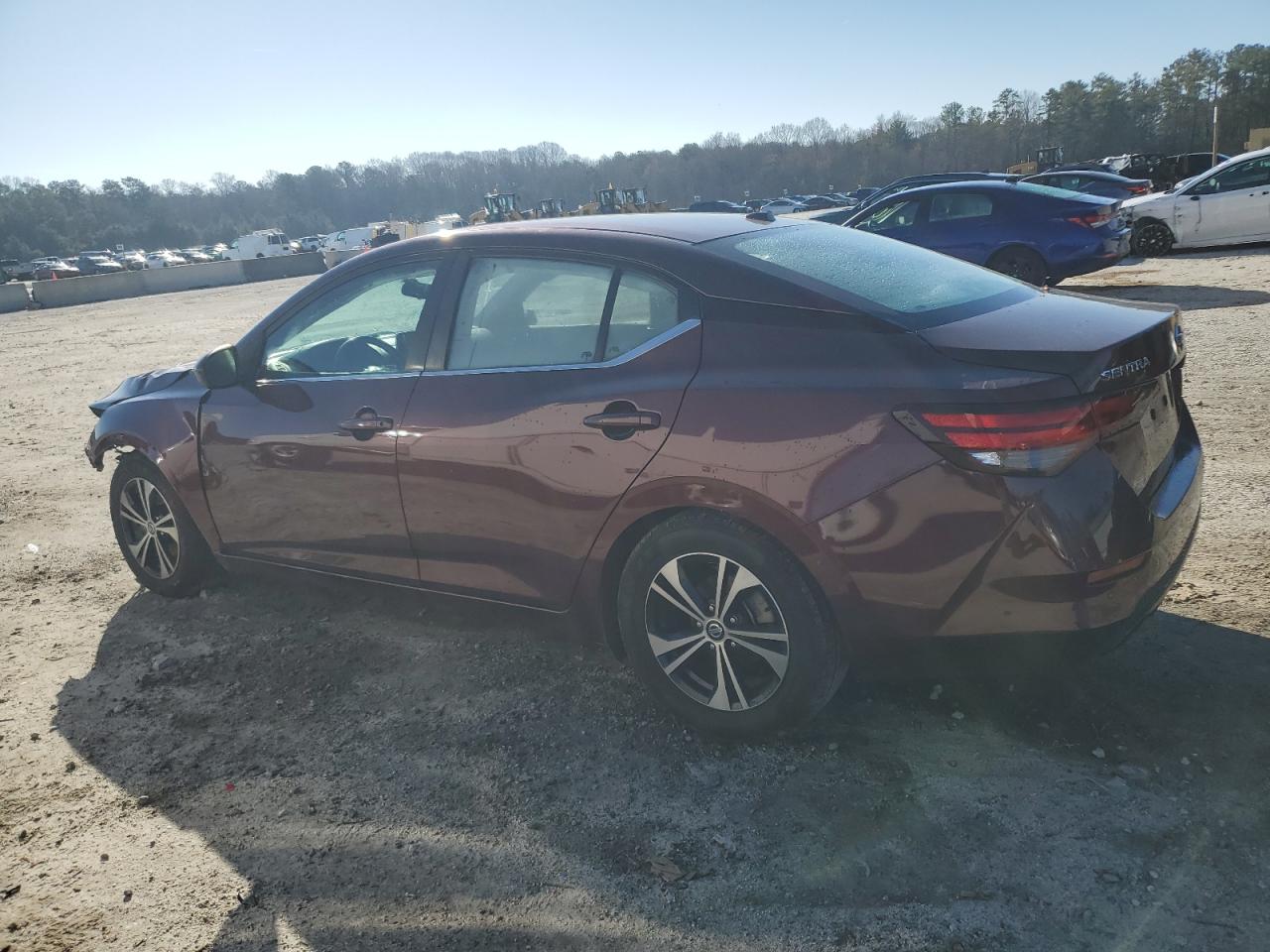 2021 Nissan Sentra VIN 3N1AB8CV2MY238385 Copart auction photo, front end / side damage thumbnail 2