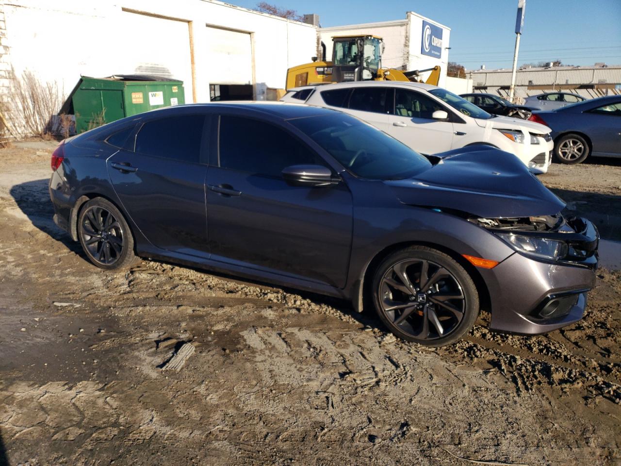 2021 Honda Civic VIN 2HGFC2F84MH528928 Copart auction photo, front end / side damage thumbnail 4