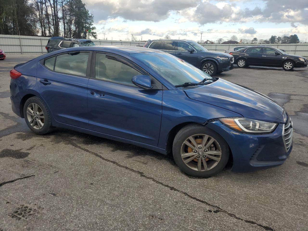 2018 Hyundai Elantra VIN 5NPD84LF3JH238107 Copart auction photo, front end / side damage thumbnail 4