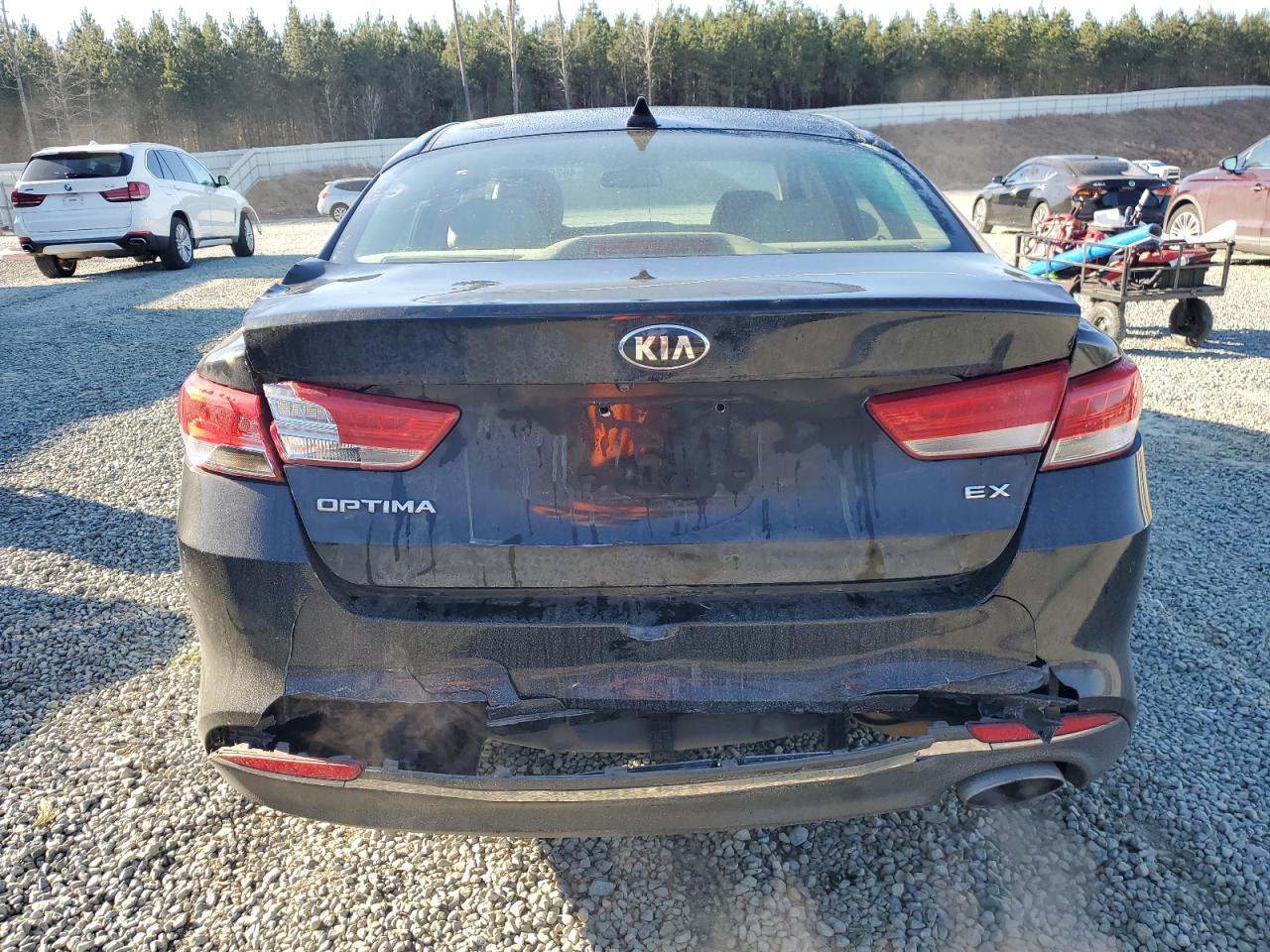 2018 KIA Optima VIN 5XXGU4L37JG212295 Copart auction photo, rear end / minor dent/scratches damage thumbnail 6