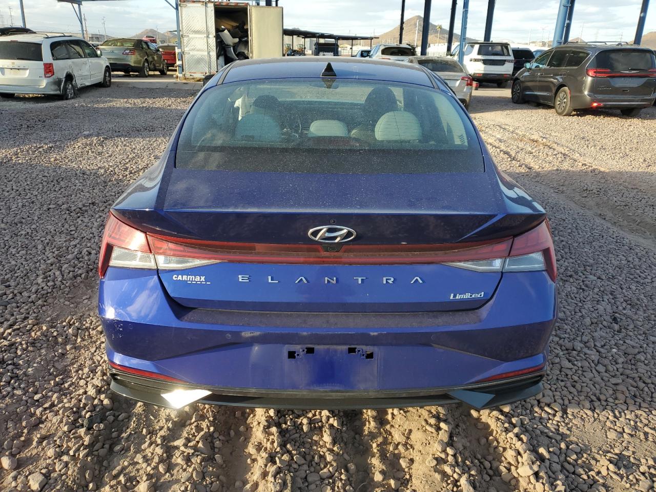 2023 Hyundai Elantra VIN KMHLP4AG9PU381549 Copart auction photo, front end / side damage thumbnail 6