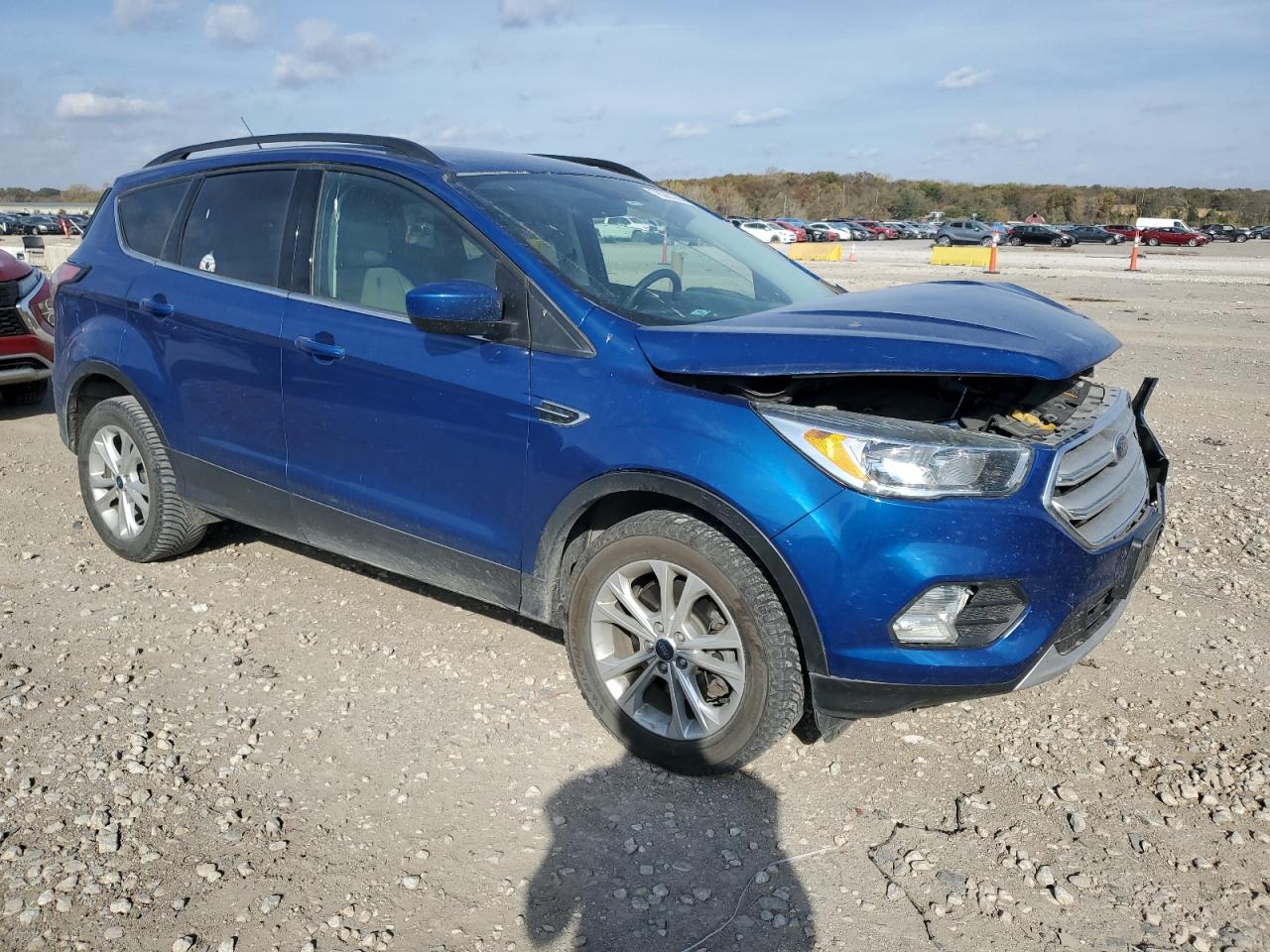 2018 Ford Escape VIN 1FMCU9GD8JUA27158 Copart auction photo, front end damage thumbnail 4