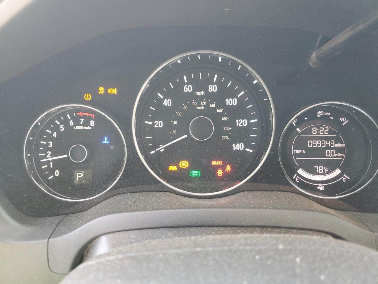 2016 Honda HR-V VIN 3CZRU5H58GM744391 Copart auction photo, side / undercarriage damage thumbnail 9