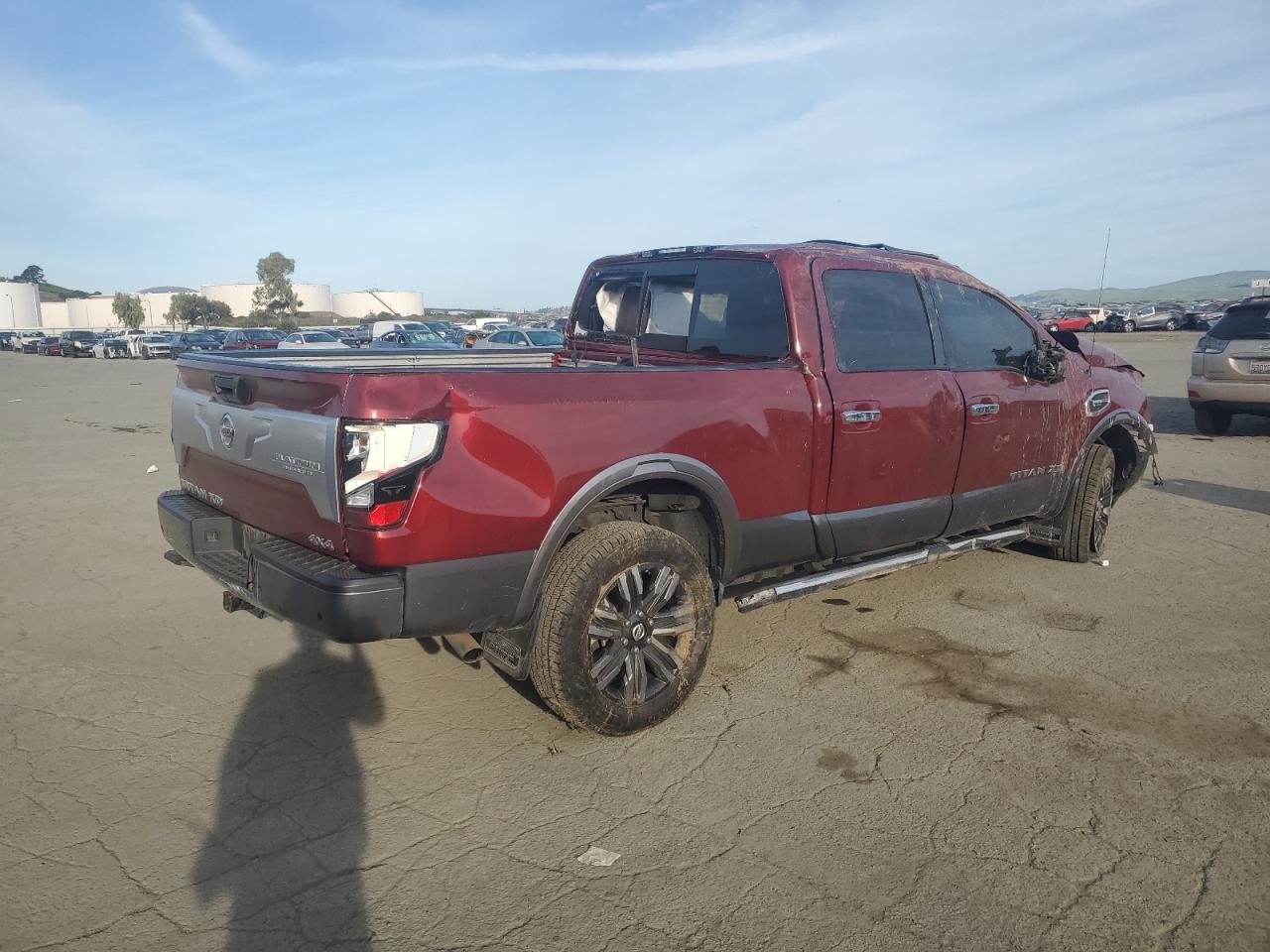 2021 Nissan Titan VIN 1N6AA1FB8MN533655 Copart auction photo, rollover damage thumbnail 3