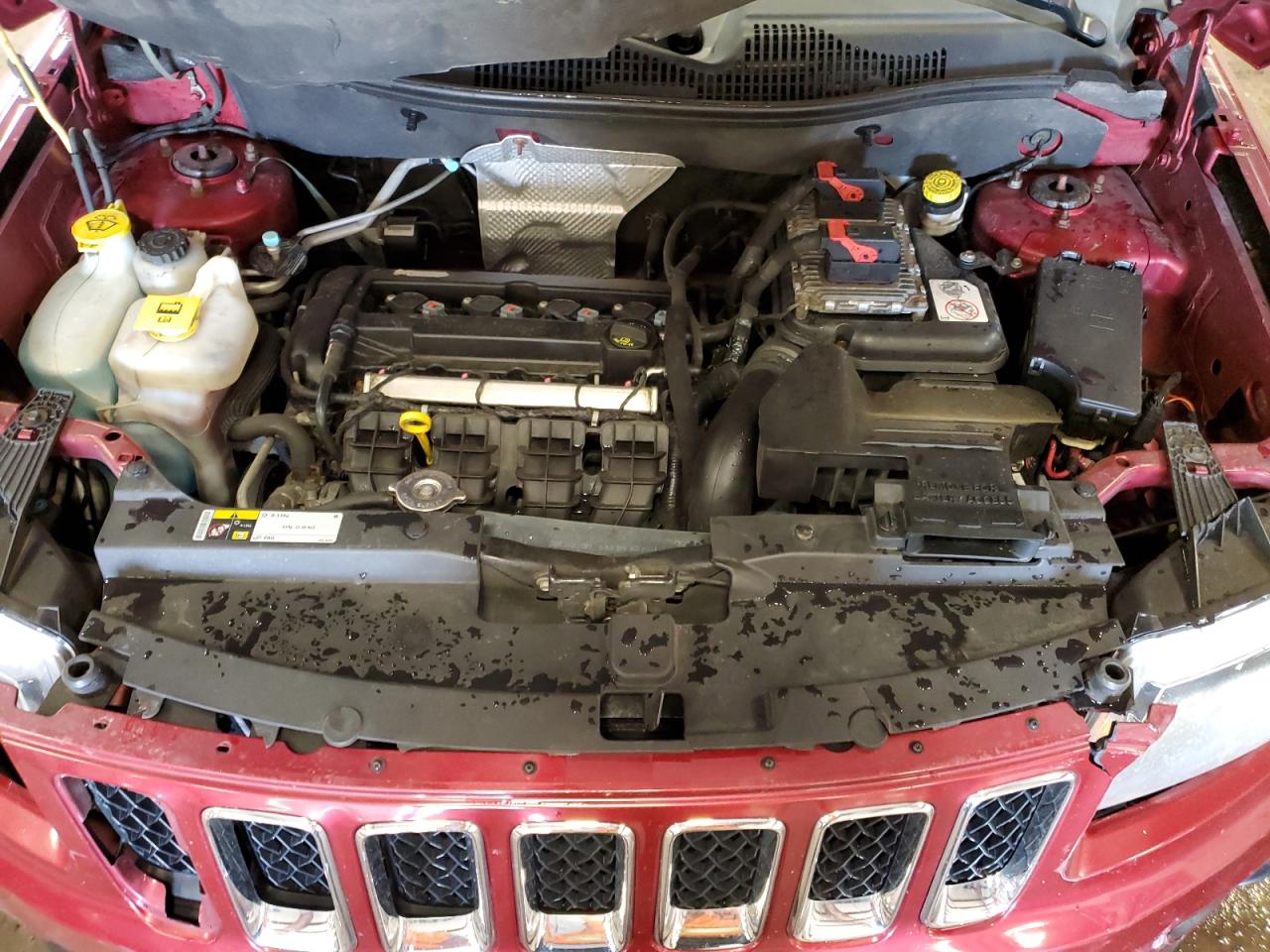 2014 Jeep Compass VIN 1C4NJCBA3ED505234 Copart auction photo, front end / side damage thumbnail 12