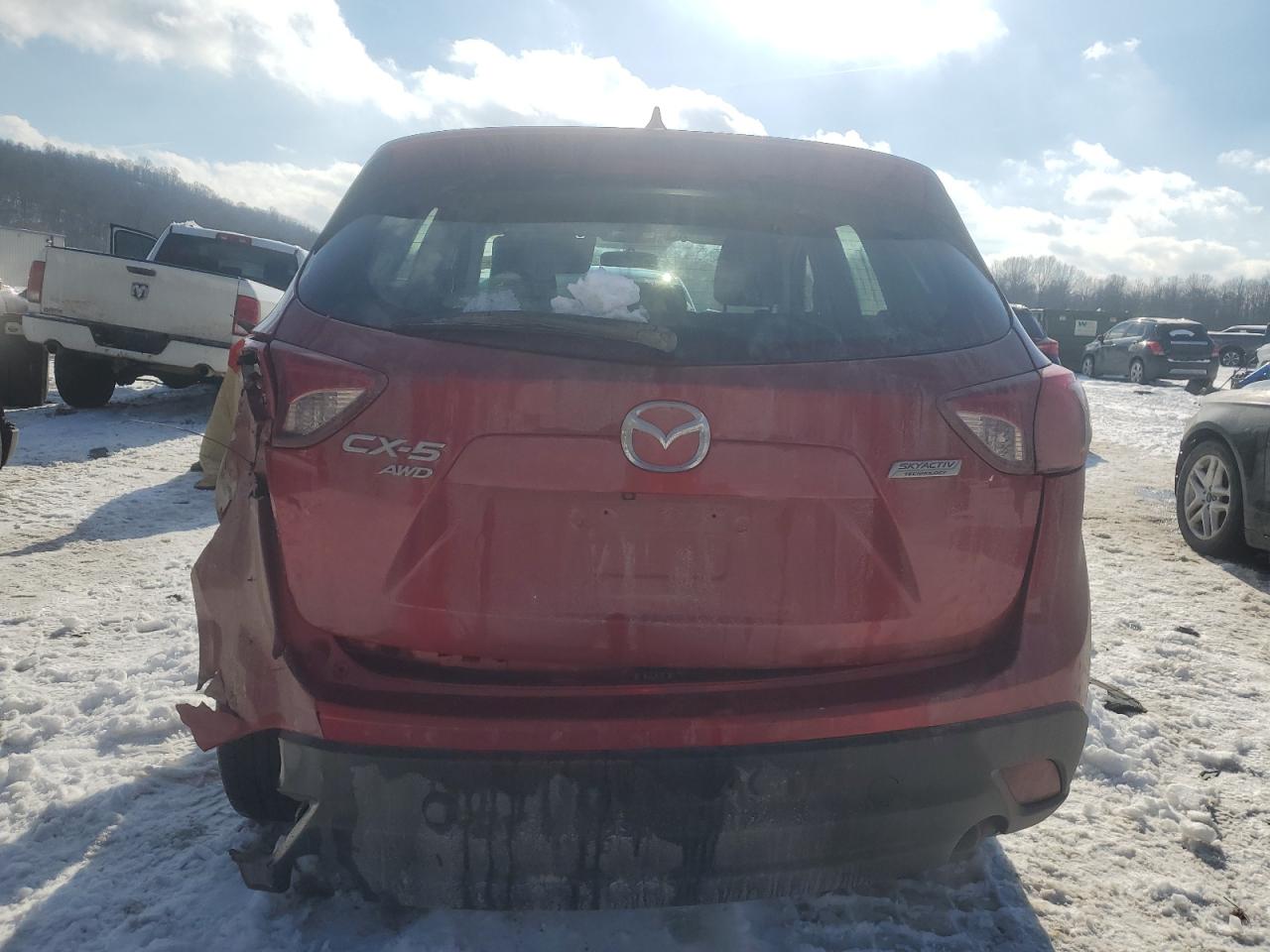 2016 Mazda CX-5 VIN JM3KE4BY5G0636208 Copart auction photo, rear end / front end damage thumbnail 6