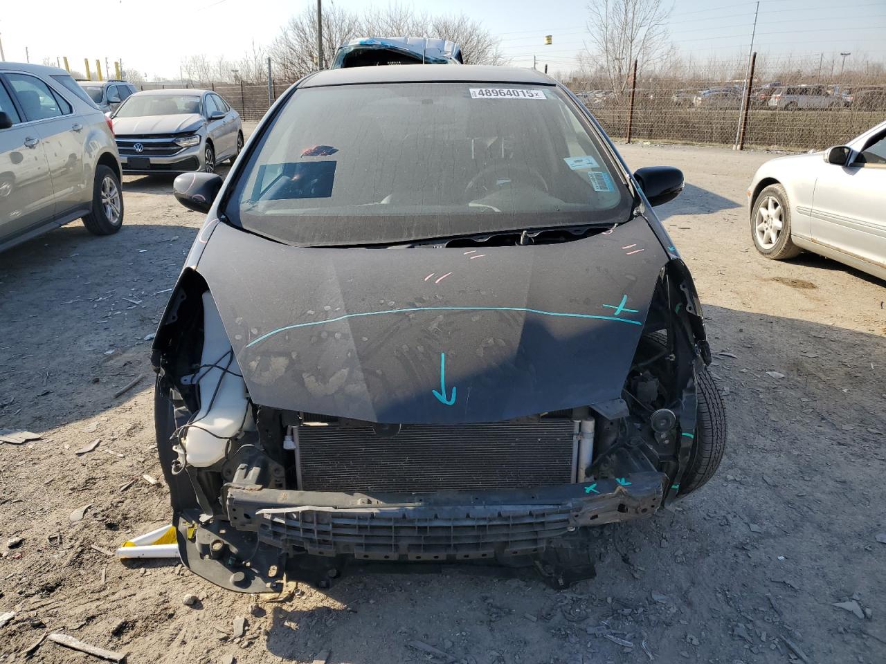 2013 Honda Fit VIN JHMGE8H51DC046339 Copart auction photo, front end / minor dent/scratches damage thumbnail 5