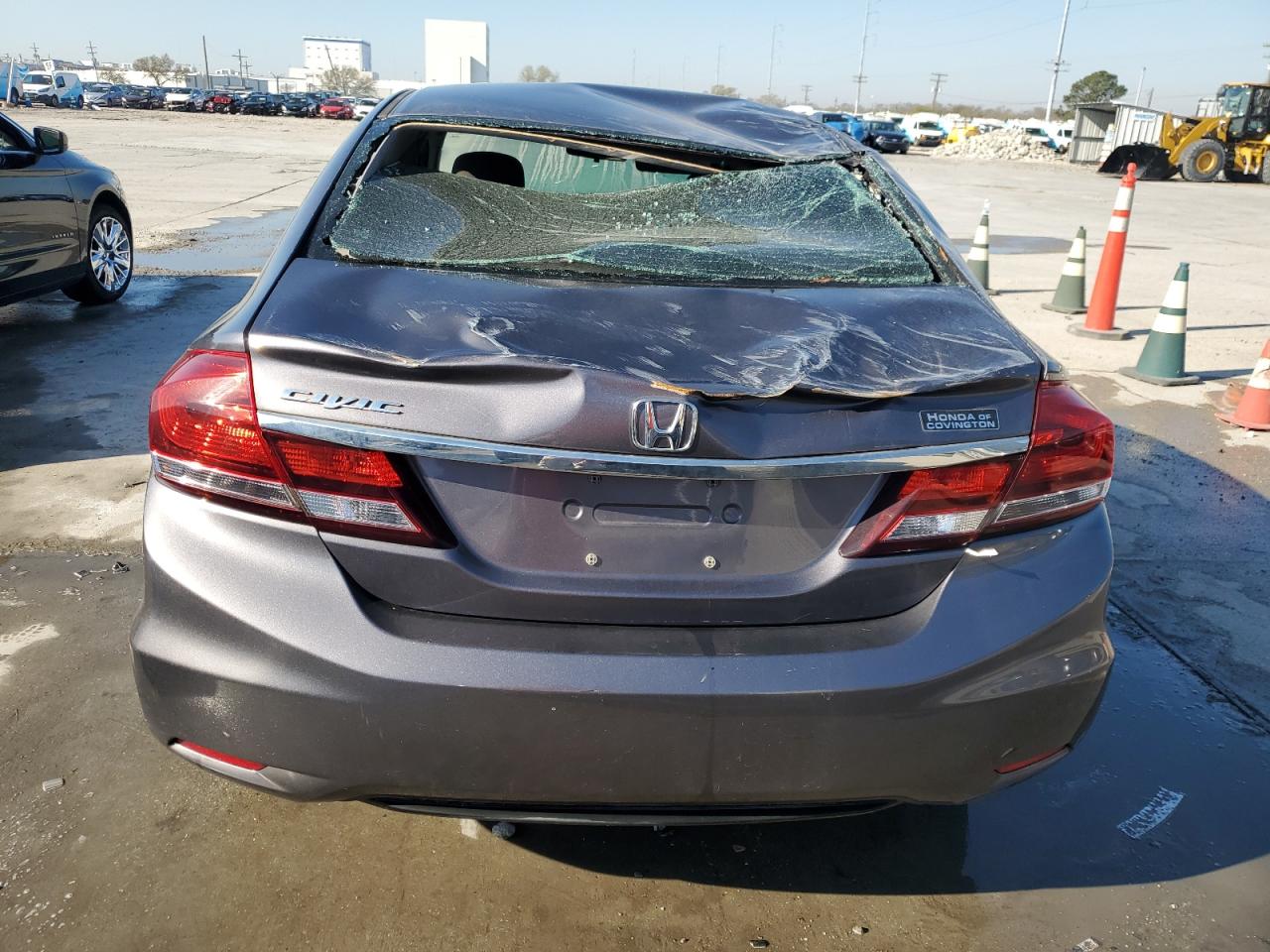 2015 Honda Civic VIN 19XFB2F55FE107273 Copart auction photo, rollover / water/flood damage thumbnail 6