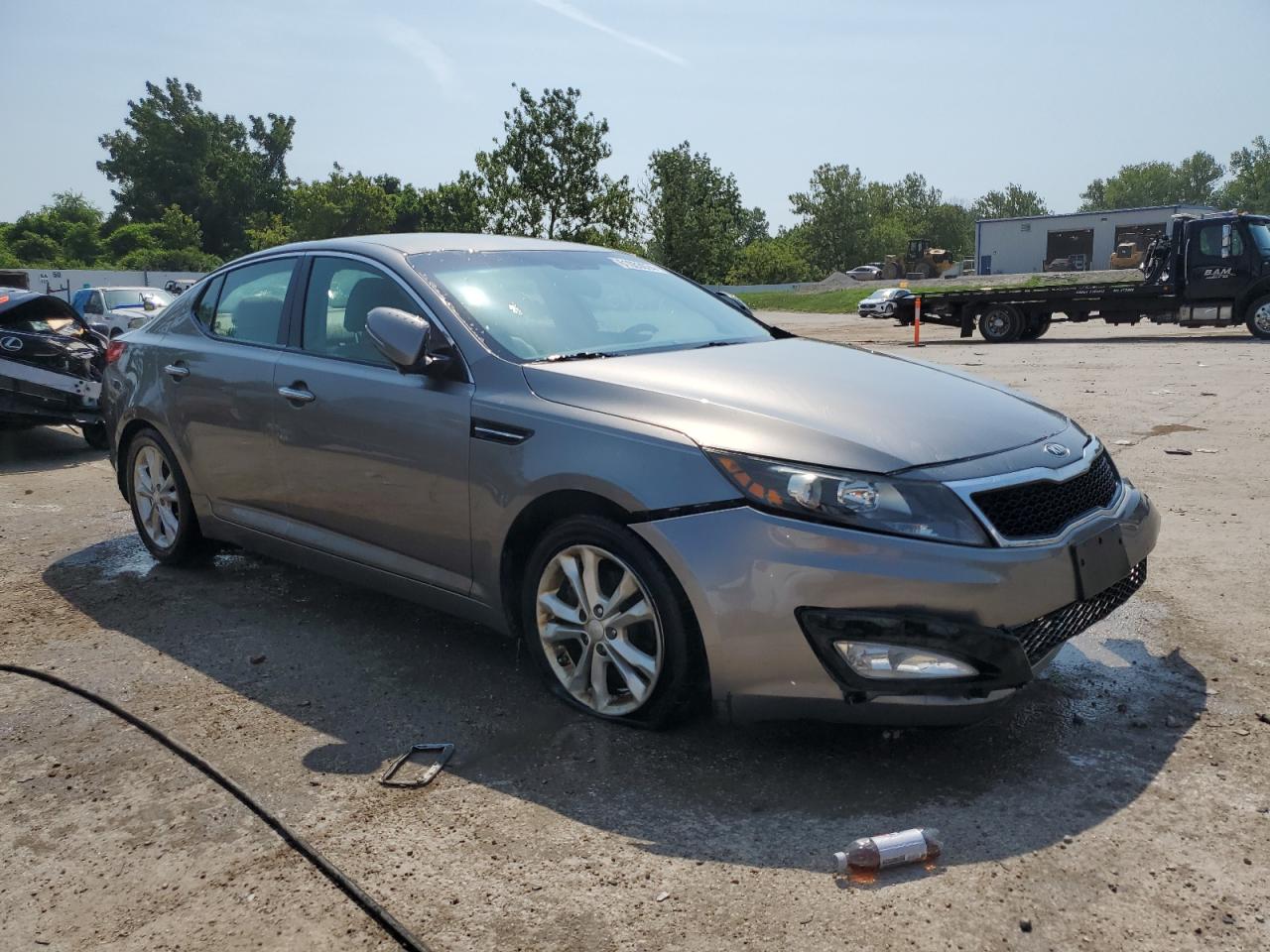 2013 KIA Optima VIN 5XXGM4A70DG228073 Copart auction photo, front end damage thumbnail 4