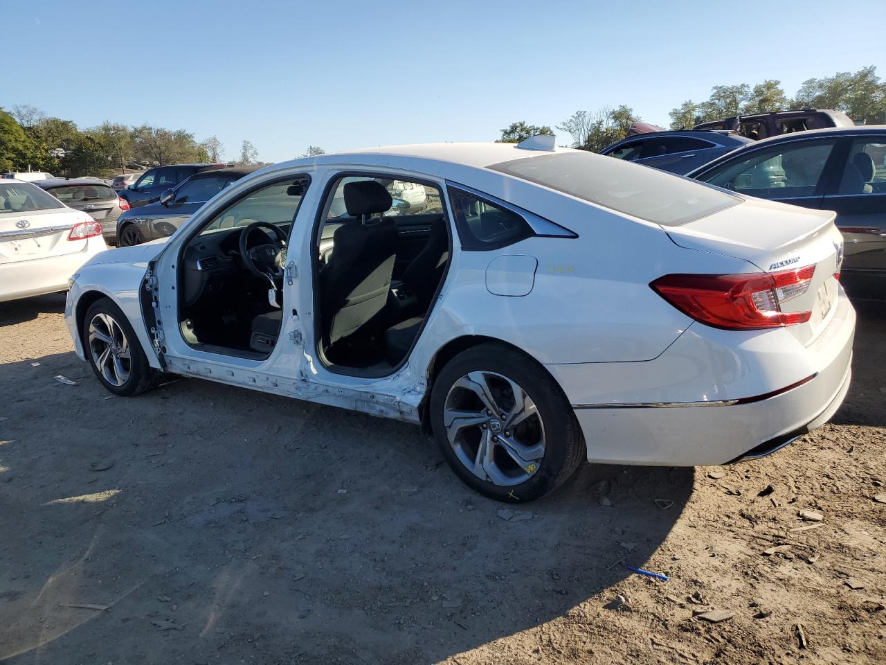 2018 Honda Accord VIN 1HGCV1F4XJA261793 Copart auction photo, side damage thumbnail 2