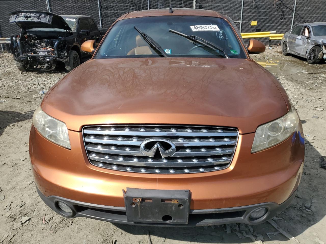 2003 Infiniti FX VIN JNRAS08W33X003218 Copart auction photo, side damage thumbnail 5