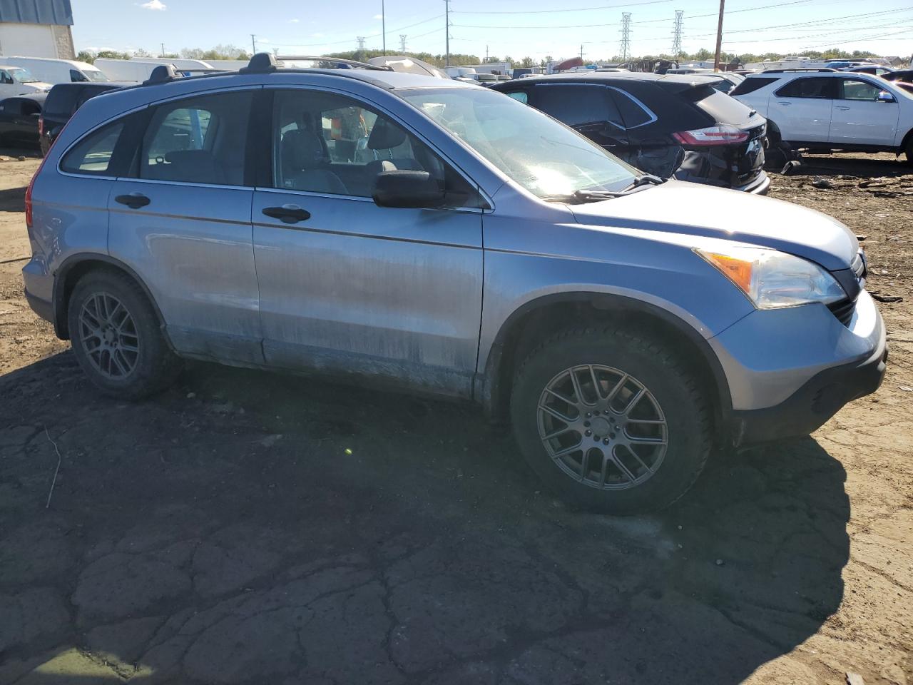 2009 Honda CR-V VIN JHLRE48329C013300 Copart auction photo, rear end damage thumbnail 4