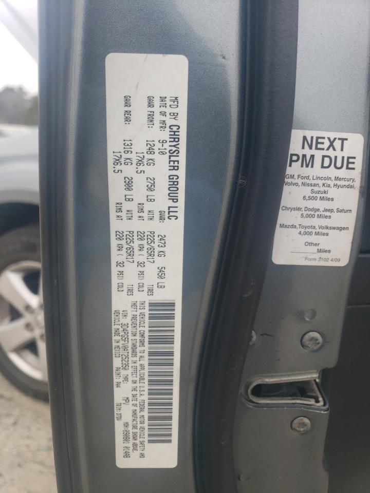 2010 Dodge Journey VIN 3D4PG5FV0AT252350 Copart auction photo, front end / all over damage thumbnail 13
