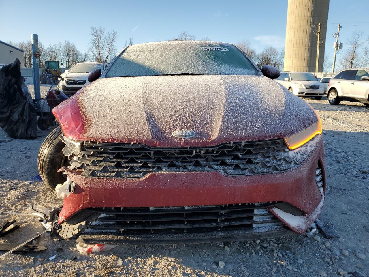 2021 KIA K5 VIN 5XXG14J20MG020546 Copart auction photo, front end / side damage thumbnail 5