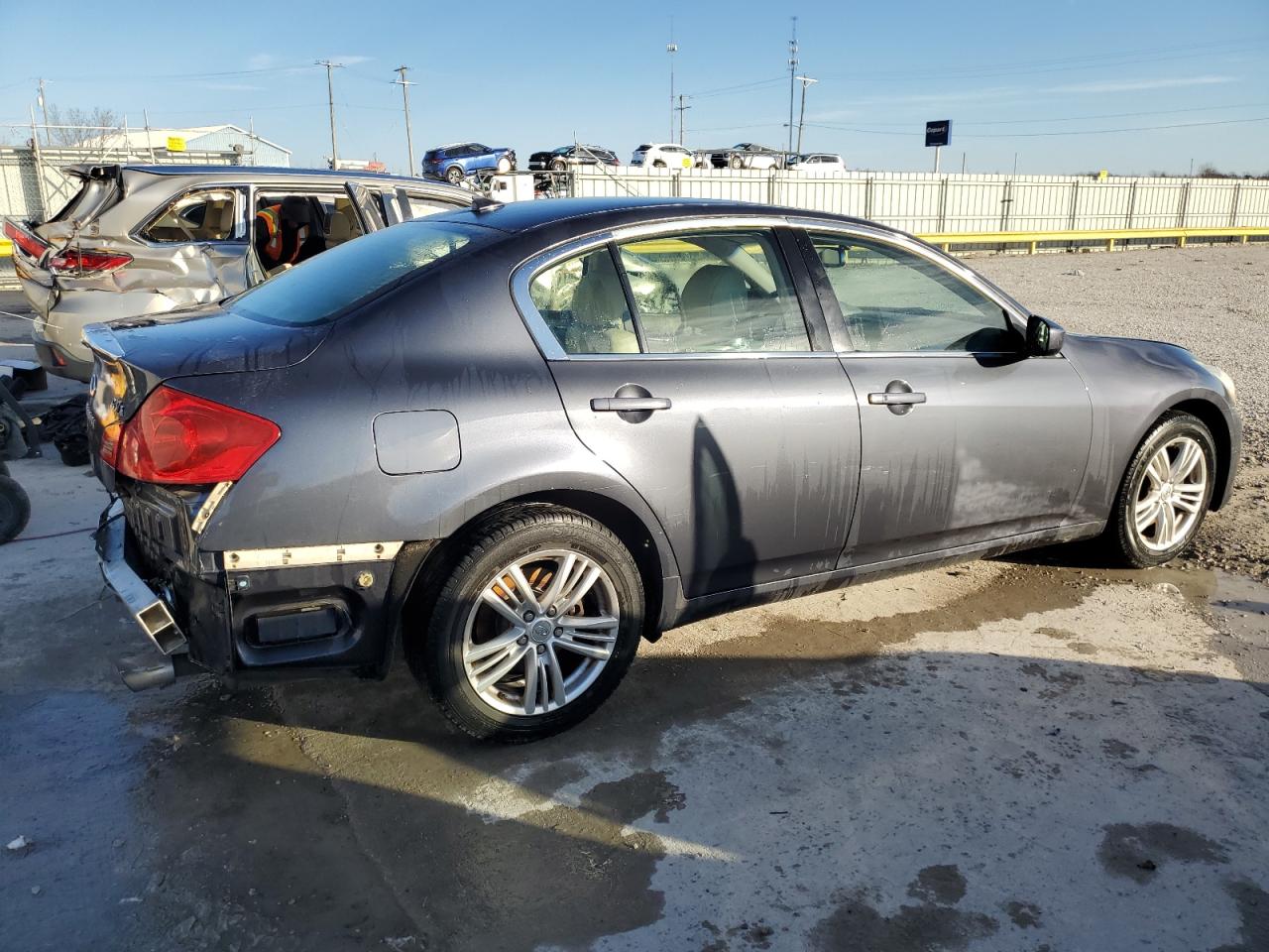 2012 Infiniti G VIN JN1CV6AR4CM976734 Copart auction photo, rear end damage thumbnail 3