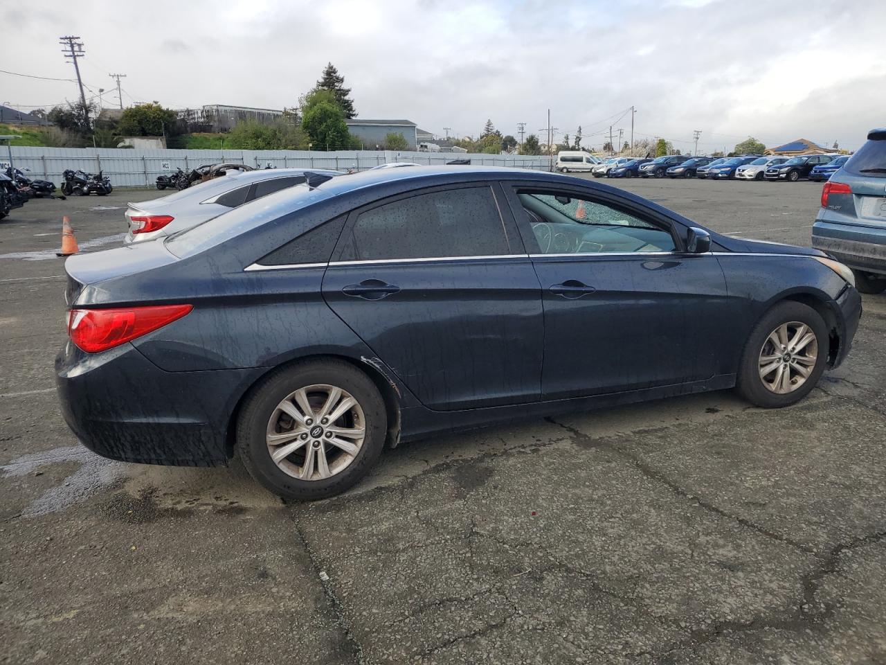 2013 Hyundai Sonata VIN 5NPEB4AC6DH698204 Copart auction photo, vandalism damage thumbnail 3