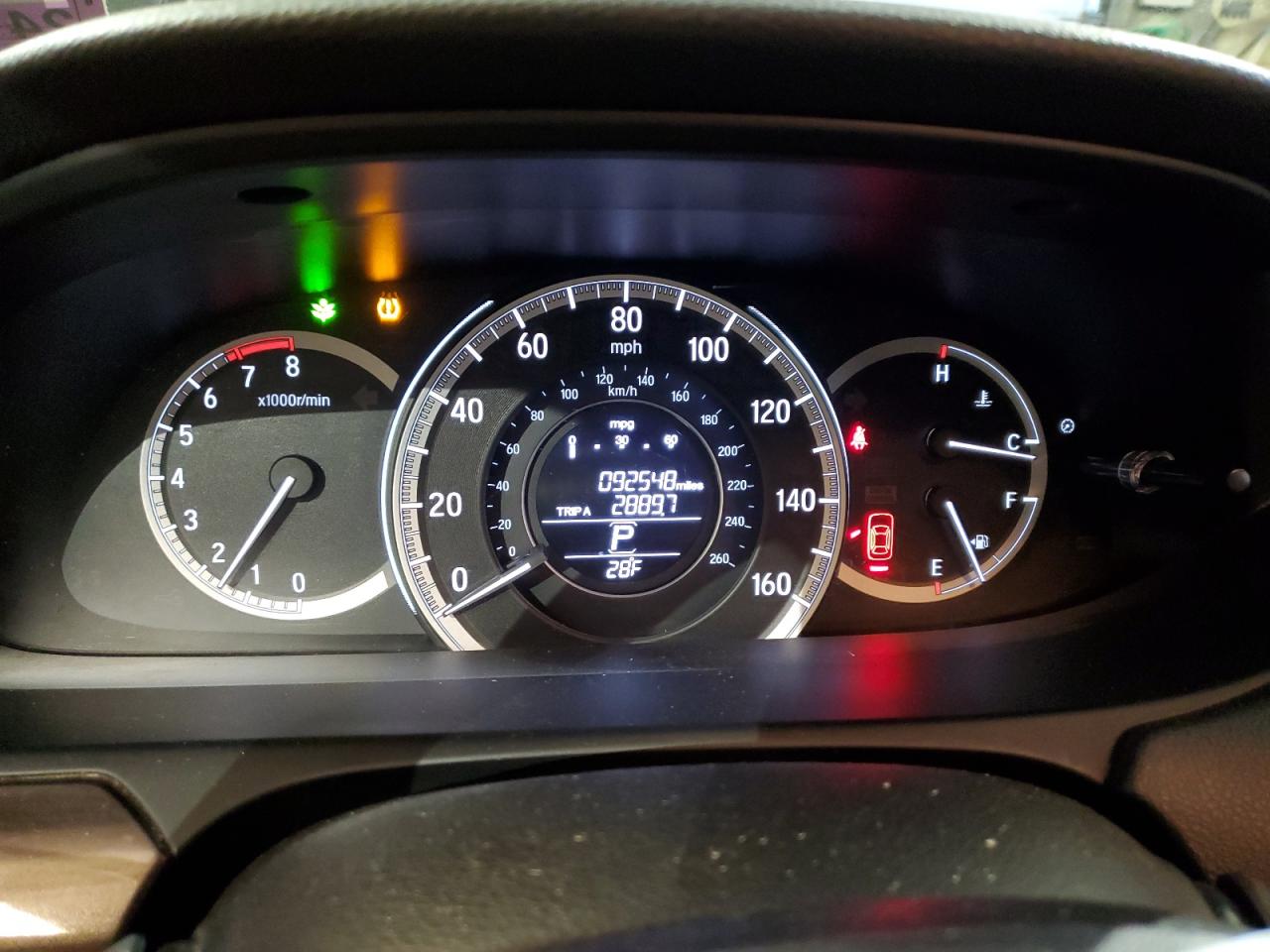 2016 Honda Accord VIN 1HGCR2F85GA194560 Copart auction photo, front end / minor dent/scratches damage thumbnail 9
