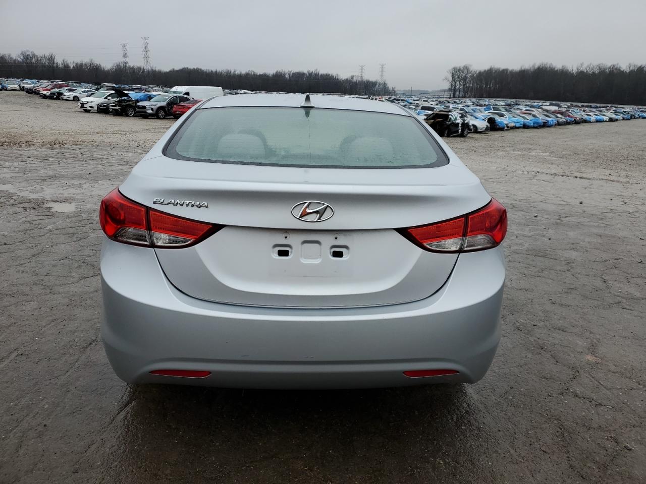 2013 Hyundai Elantra VIN 5NPDH4AE8DH200595 Copart auction photo, front end / side damage thumbnail 6