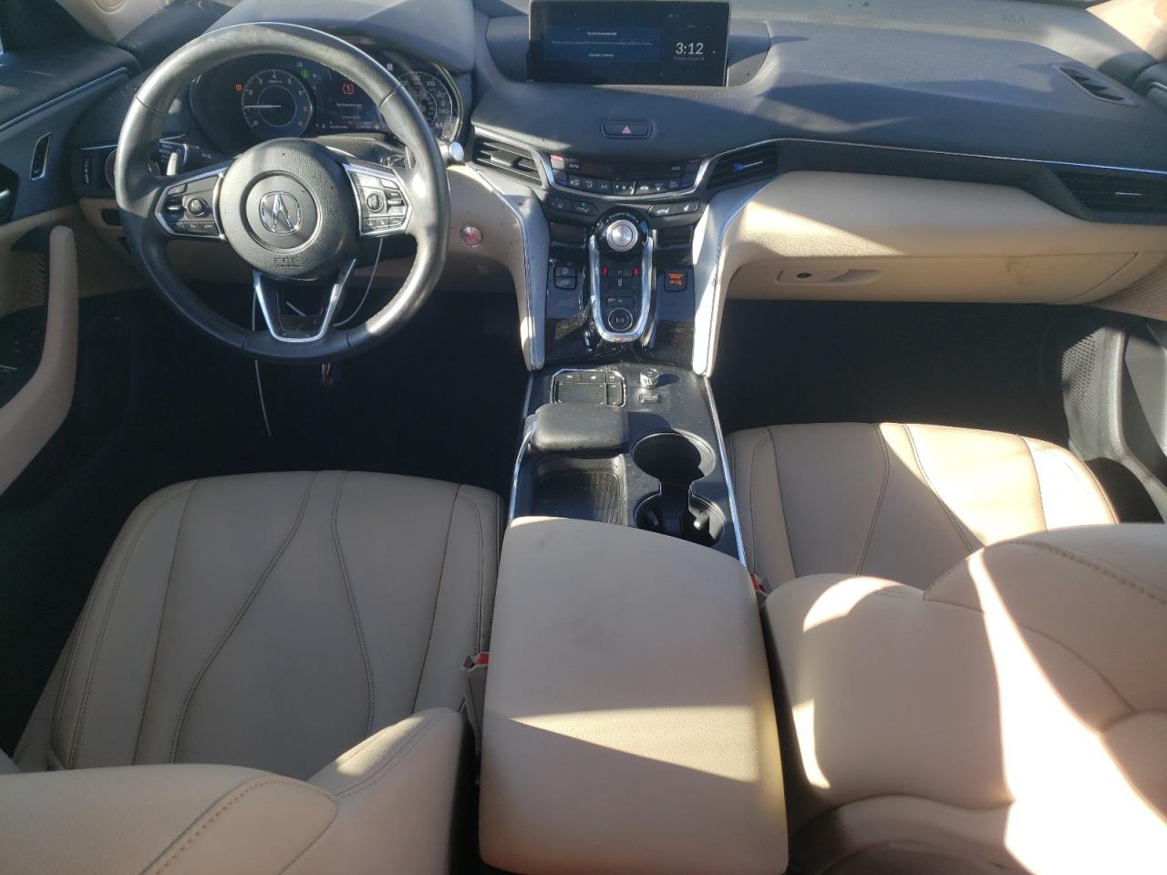 2023 Acura TLX VIN 19UUB5F3XPA004735 Copart auction photo, front end / side damage thumbnail 8