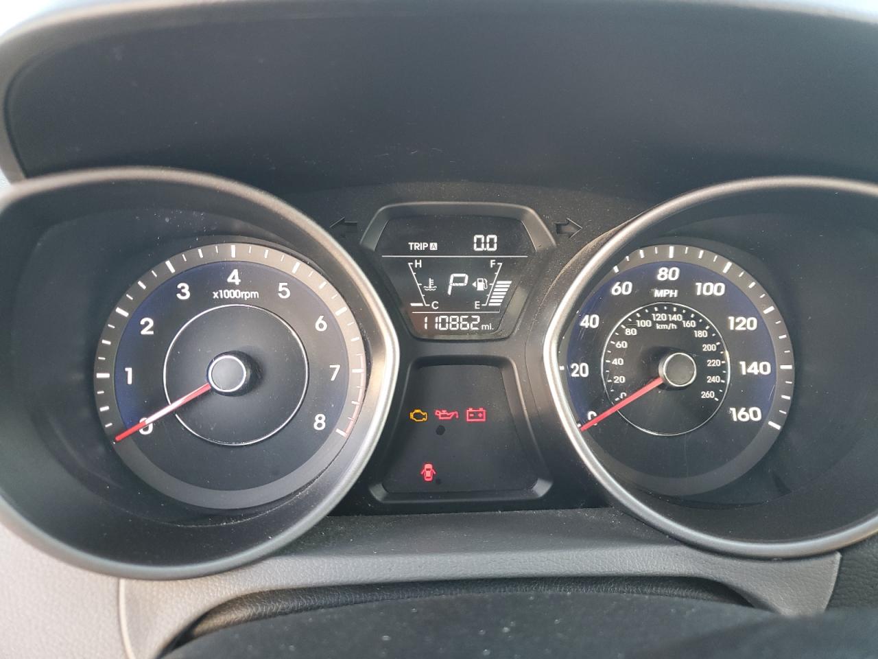 2014 Hyundai Elantra VIN 5NPDH4AE5EH514500 Copart auction photo, vandalism damage thumbnail 9