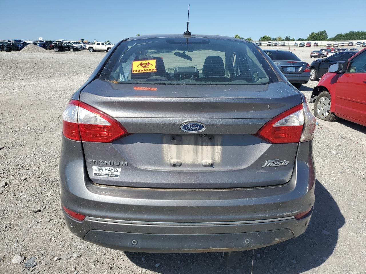 2014 Ford Fiesta VIN 3FADP4CJ5EM201864 Copart auction photo, front end / rear end damage thumbnail 6
