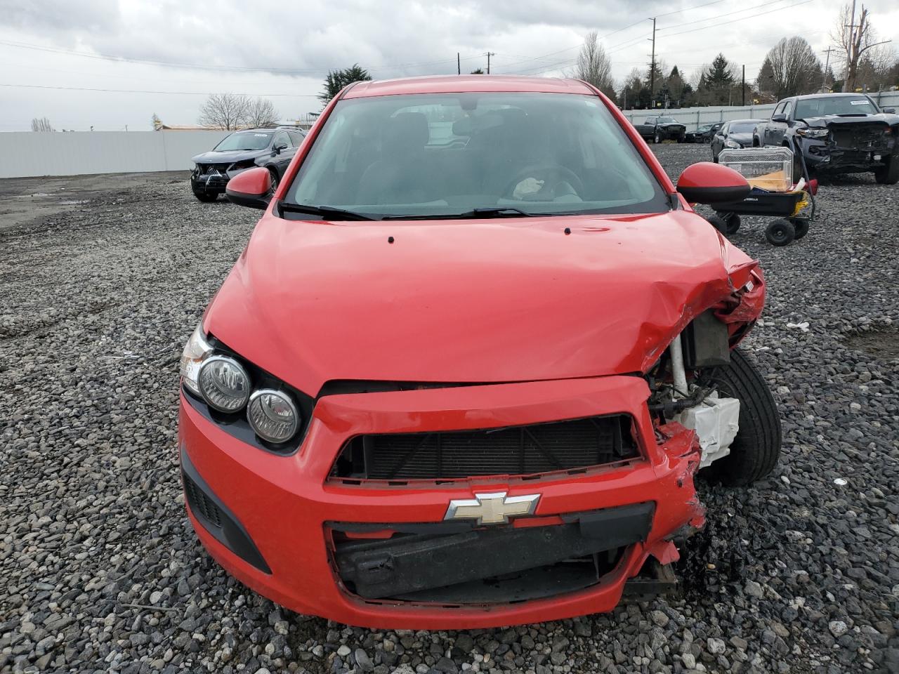2015 Chevrolet Sonic VIN 1G1JA6SG2F4182793 Copart auction photo, front end damage thumbnail 5