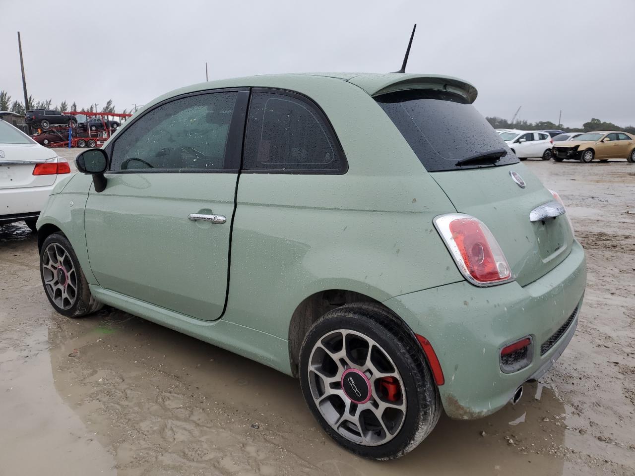 2012 Fiat 500 VIN 3C3CFFBR9CT110342 Copart auction photo, front end / minor dent/scratches damage thumbnail 2