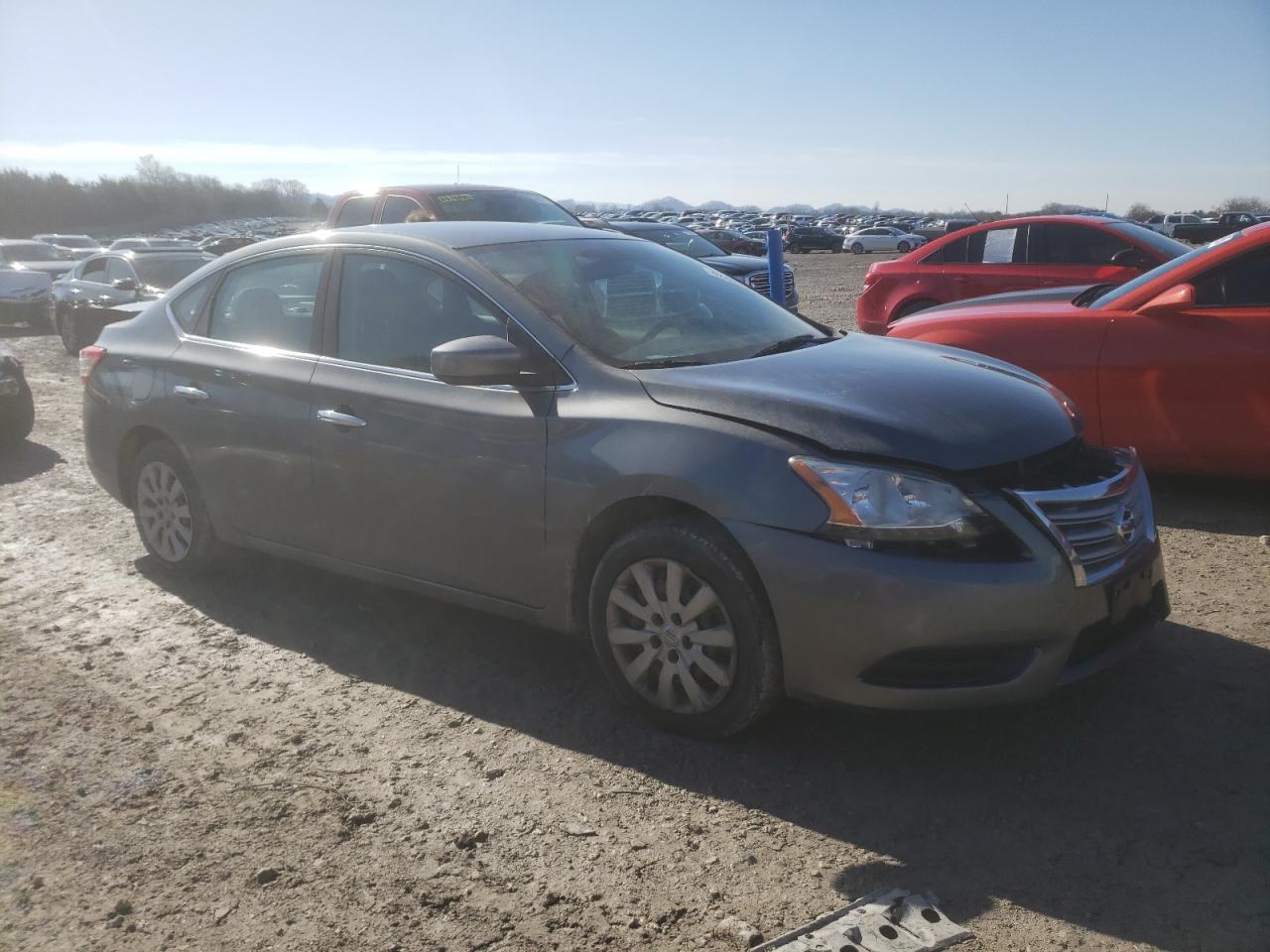 2015 Nissan Sentra VIN 3N1AB7AP6FY264375 Copart auction photo, rear end / front end damage thumbnail 4