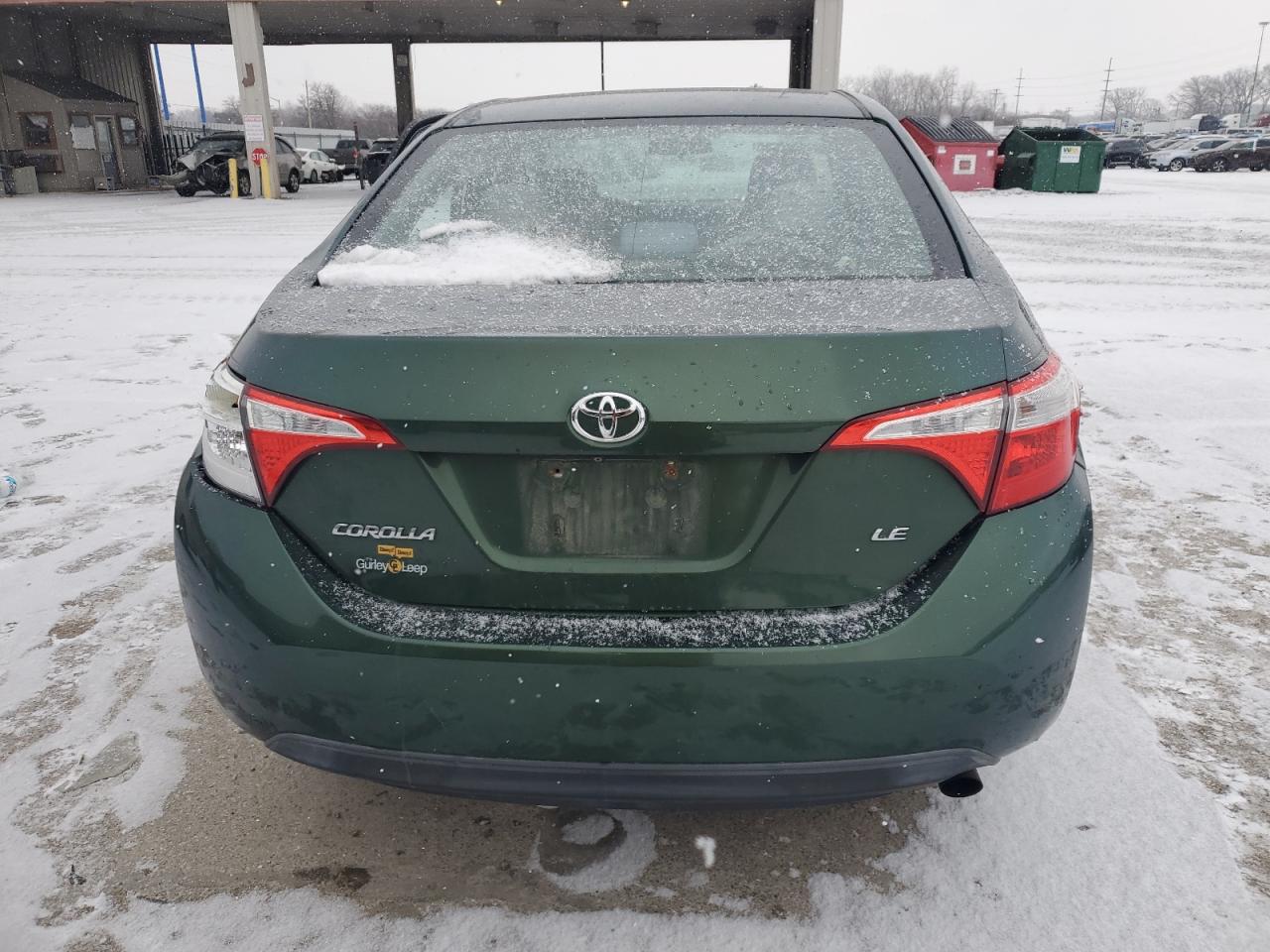 2014 Toyota Corolla VIN 5YFBURHE7EP085398 Copart auction photo, side / rear end damage thumbnail 6